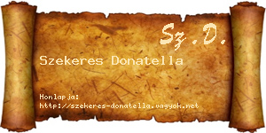 Szekeres Donatella névjegykártya